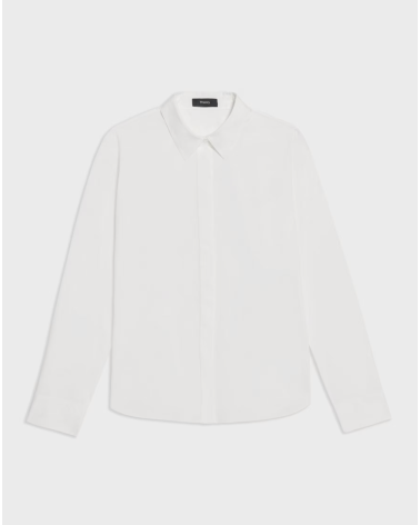 Camisa entallada Good Cotton de Theory | Moda premium Girona