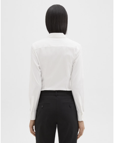 Camisa entallada Good Cotton de Theory | Moda premium Girona