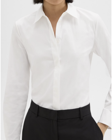Camisa entallada Good Cotton de Theory | Moda premium Girona
