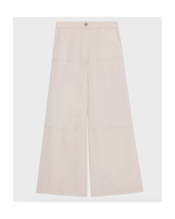 Wide-Leg Carpenter Pant in Fluid Twill