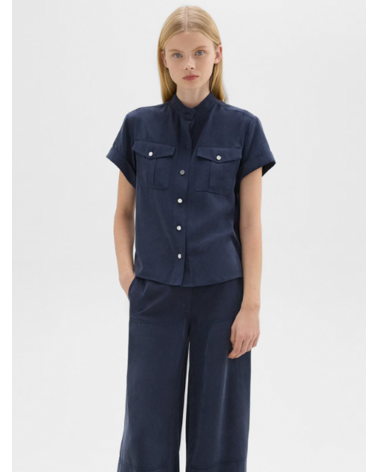 Wide-Leg Carpenter Pant in Fluid Twill