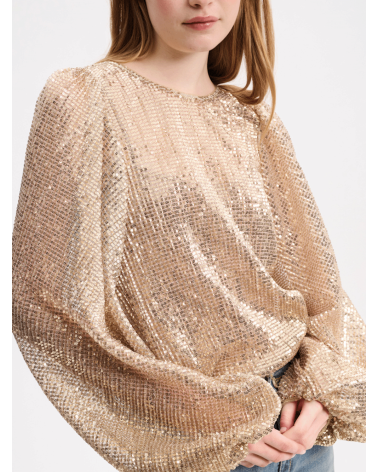 SHIMMERING L/S TOP PAILLETS