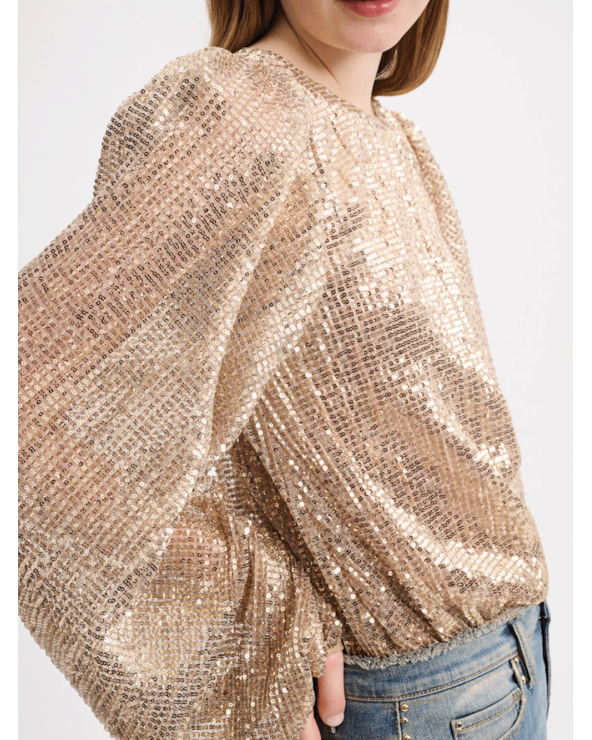 SHIMMERING L/S TOP PAILLETS