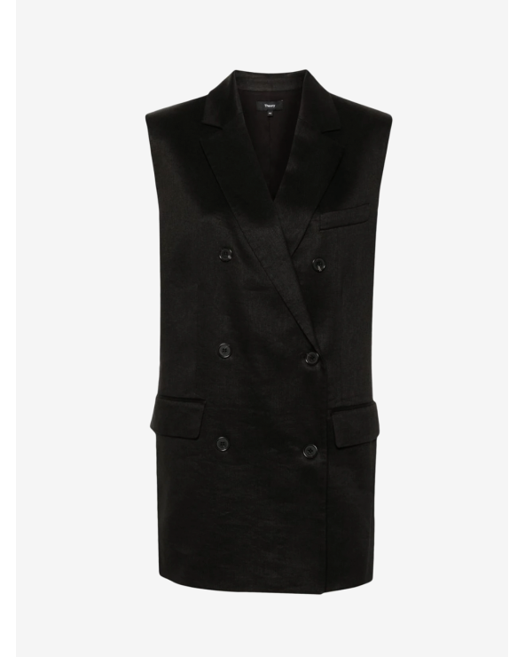 DB OS VEST LINEN/VISCOSE