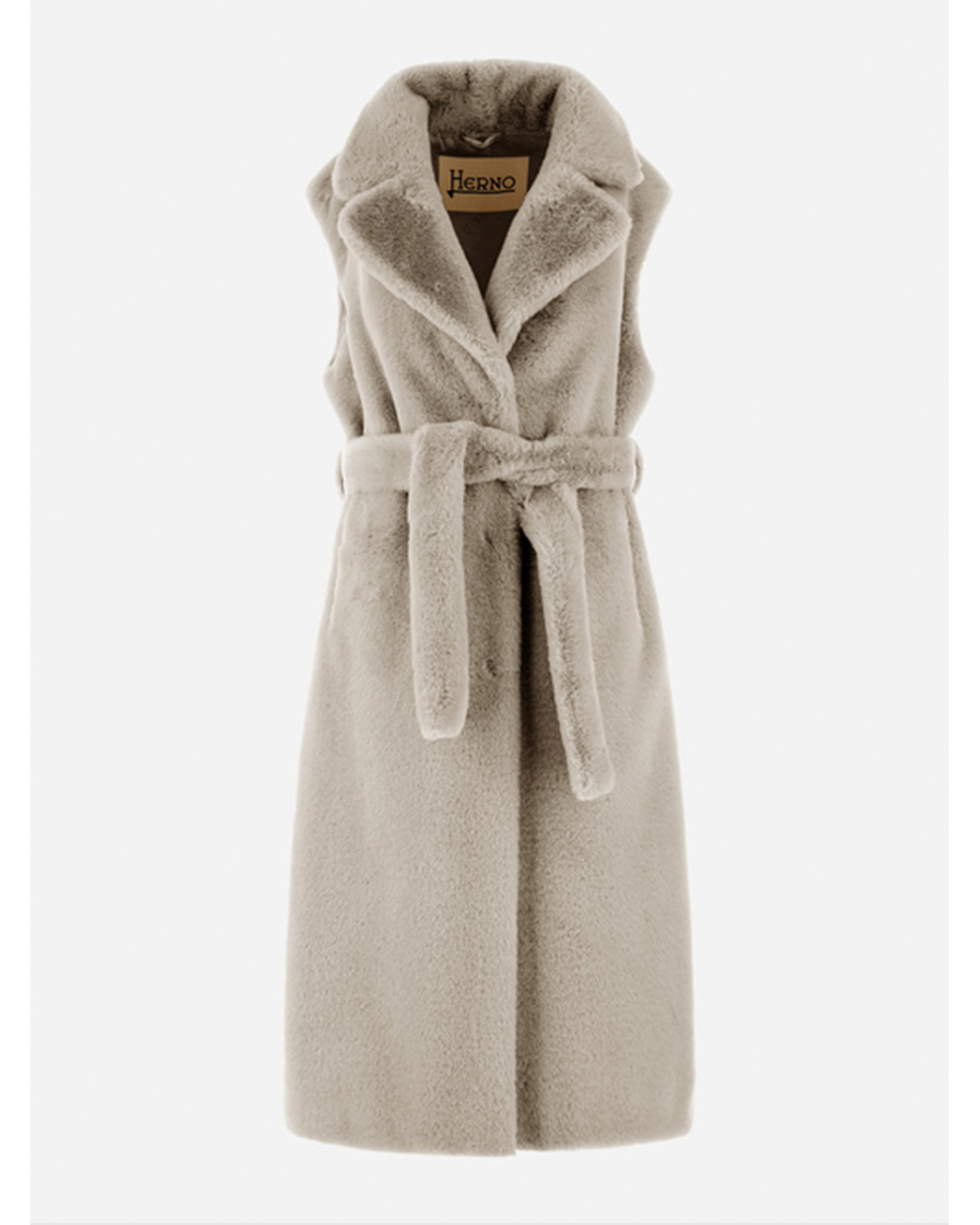 ECO FUR SLEEVELESS COAT