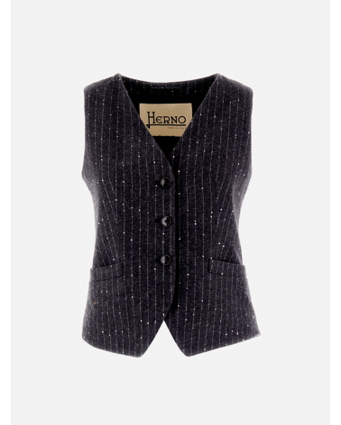 STRIPES LUREX GILET