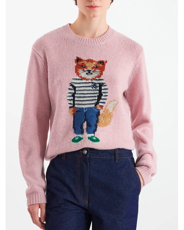 DRESSED FOX INTARSIA PULL