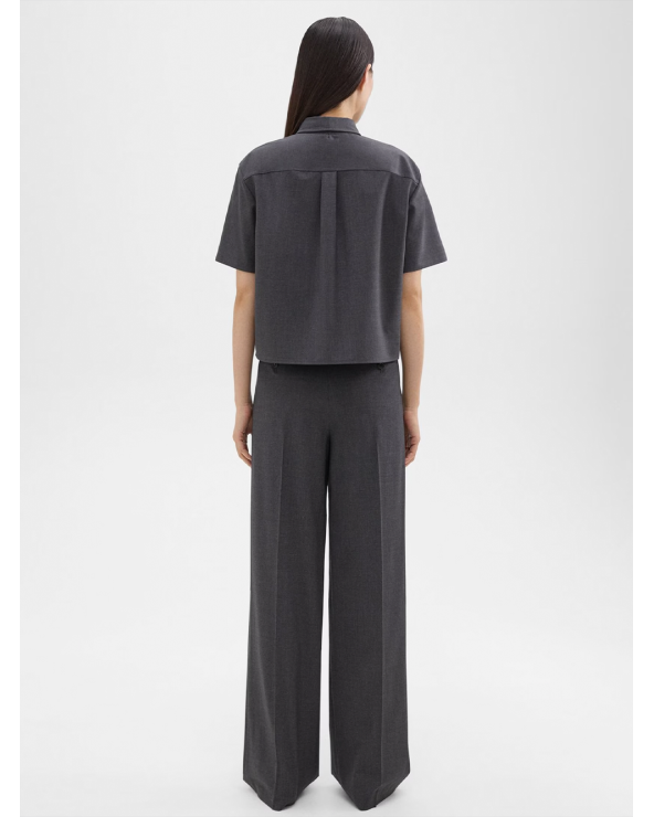 DBL PLEAT PANT TRACEABLE WOOL