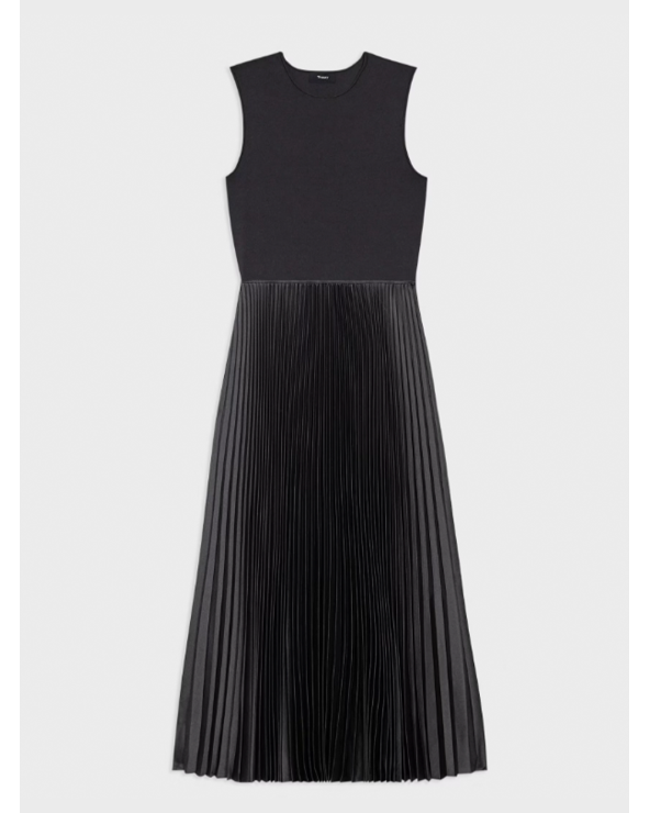 CREW SL PLEATED DRESS