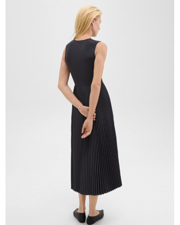 CREW SL PLEATED DRESS