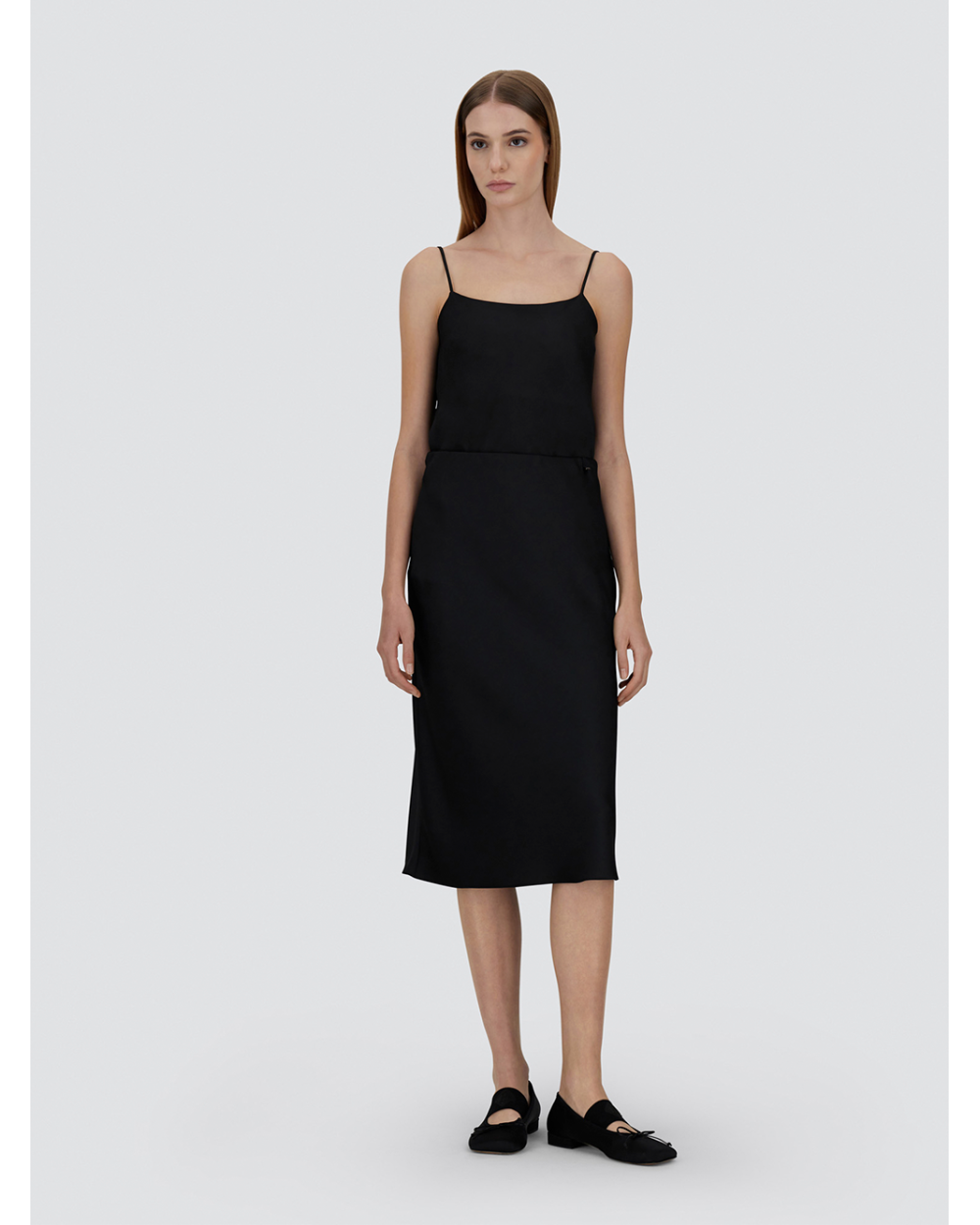 SHORT SATIN SKIRT