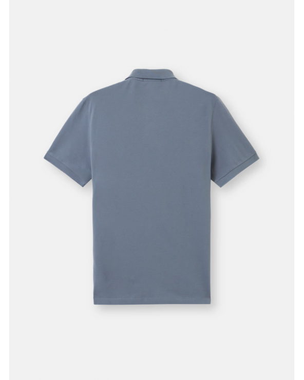 Stretch Piqué Polo with Stone Island Logo