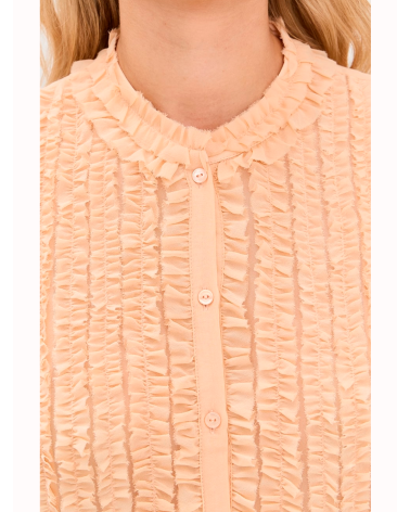 Blusa Adira transparente de seda | Ulla Johnson Girona Platja d'Aro