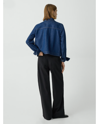 High-waisted twill belted trousers | Theory Girona