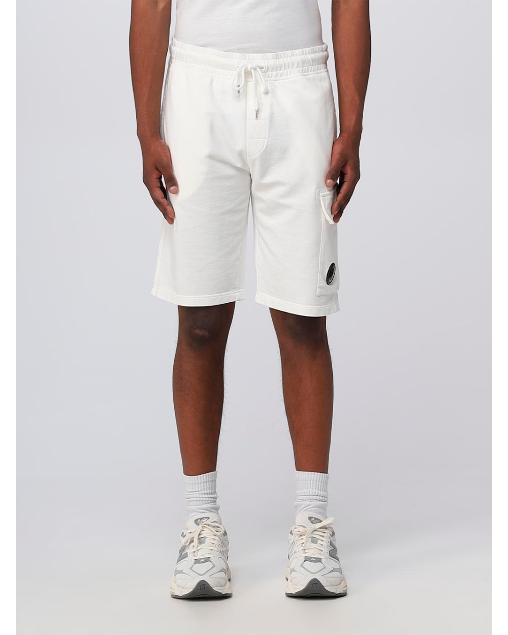 Pantalones cortos cargo de algodón con detalle de lente | CP COMPANY