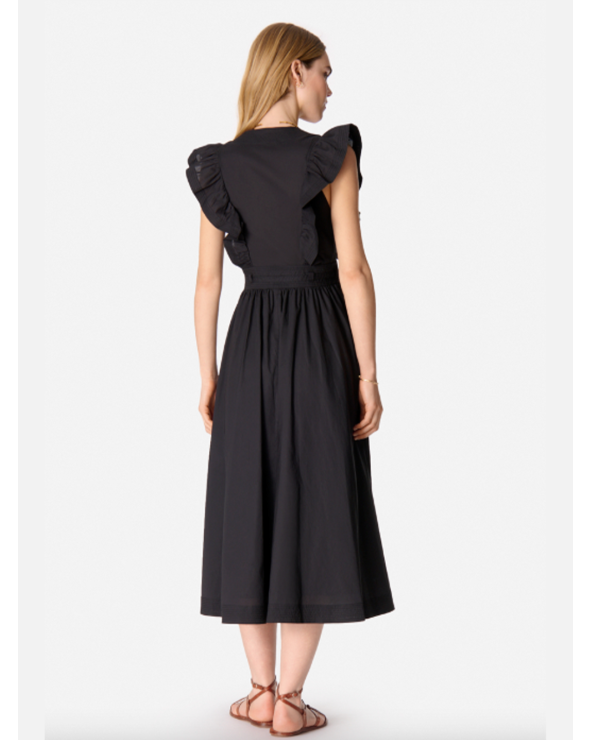 Cotton lyocell black dress | Vanessa Bruno Platja d'Aro