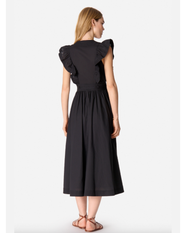 Cotton lyocell black dress | Vanessa Bruno Platja d'Aro