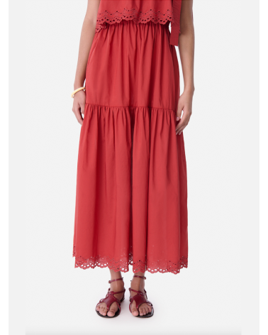 Asymmetrical red Maxi Dress | Vanessa Bruno Girona