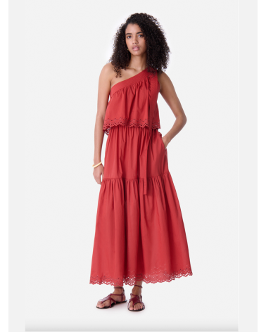 Asymmetrical red Maxi Dress | Vanessa Bruno Girona
