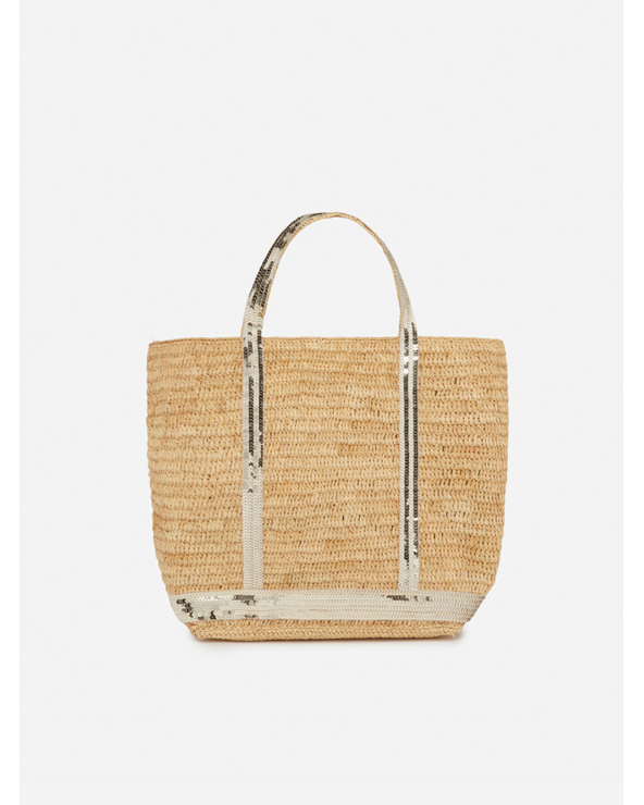 Tote de rafia i pailletes dorados bolso Vanessa Bruno Platja d'Aro