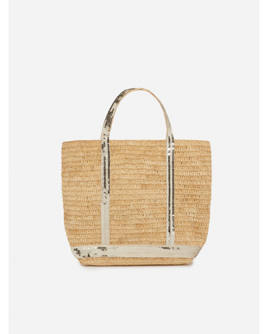 Tote de rafia i pailletes dorados bolso Vanessa Bruno Platja d'Aro