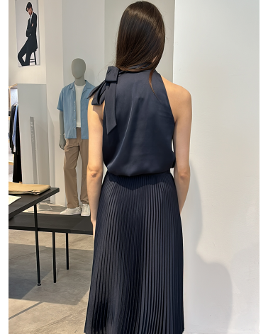 SIDE TIE SATIN TOP