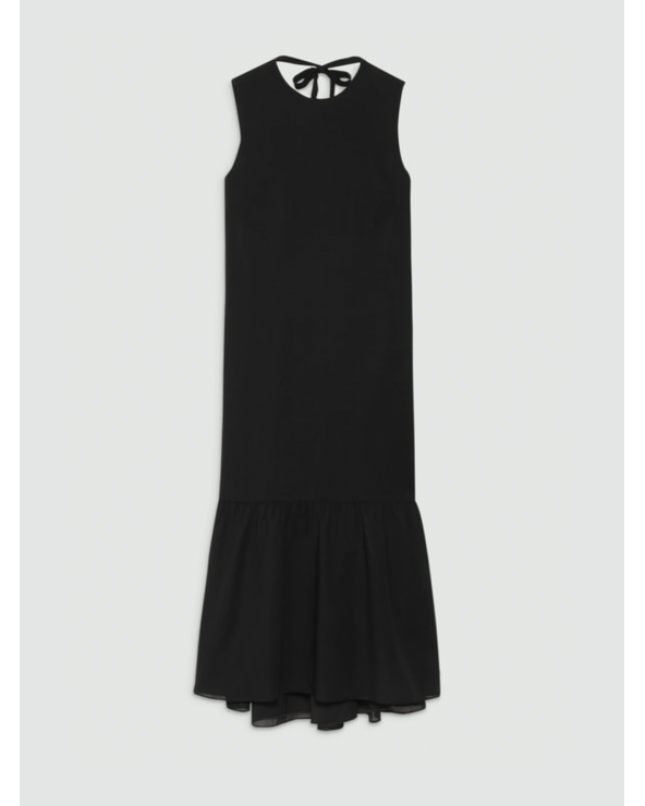 TIER TIE NK DRESS