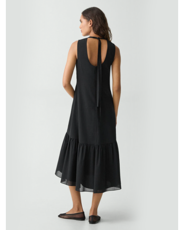TIER TIE NK DRESS