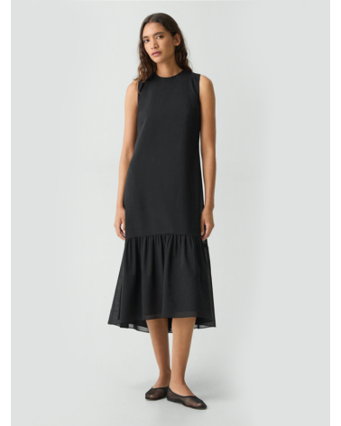 TIER TIE NK DRESS