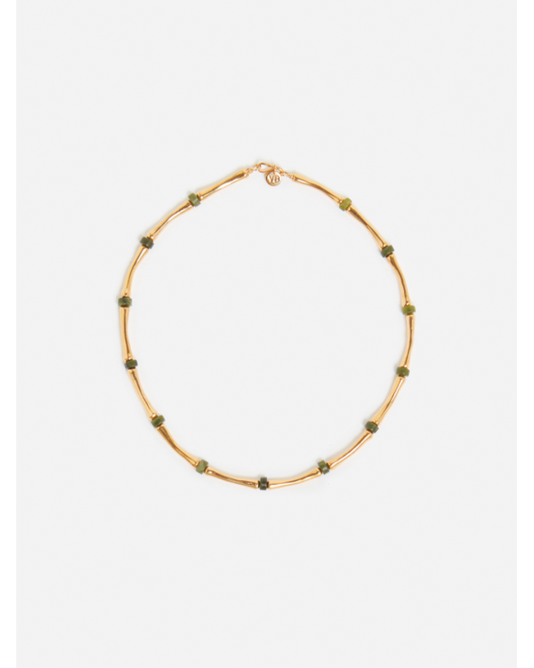 COLLIER PERLES BAMBOU