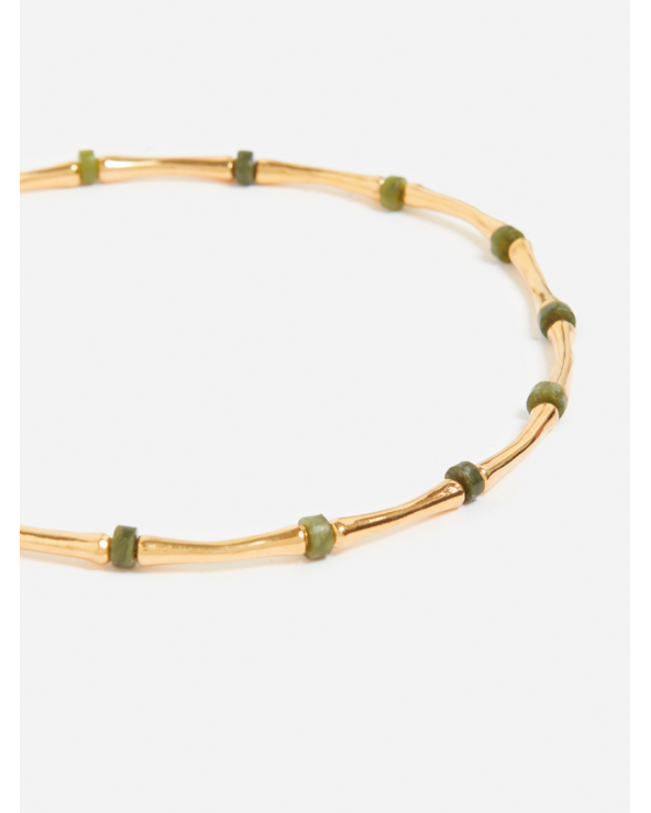 COLLIER PERLES BAMBOU