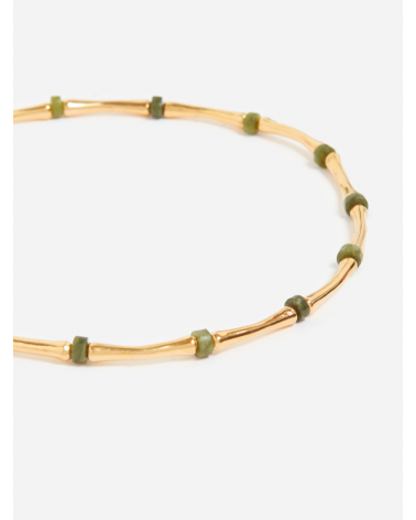 COLLIER PERLES BAMBOU