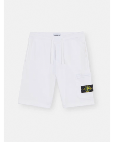 Black White Bermuda Cargo Stone Island Exclusive Girona Store