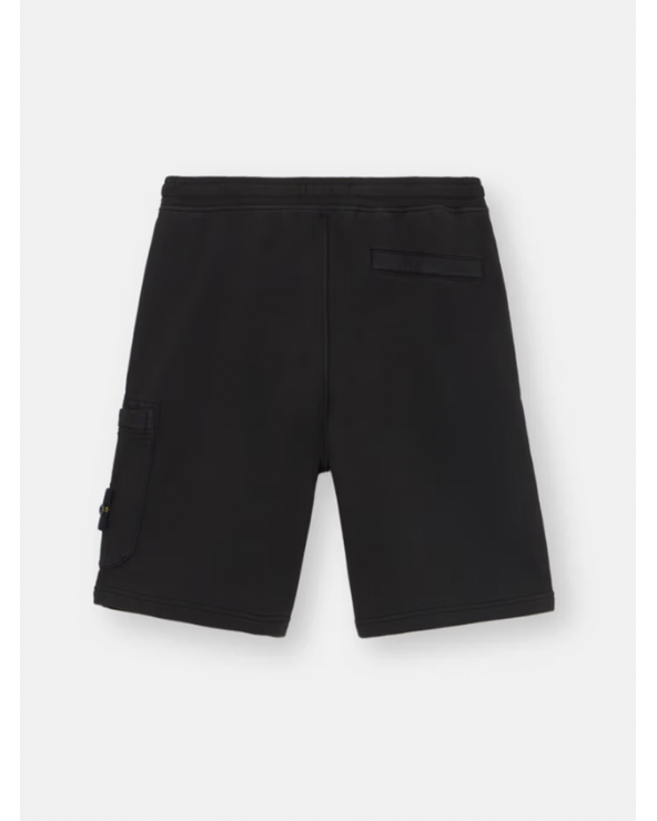 Black White Bermuda Cargo Stone Island Exclusive Girona Store