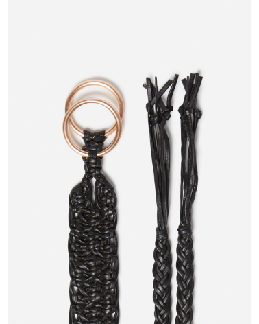 CEINTURE CUIR MACRAME