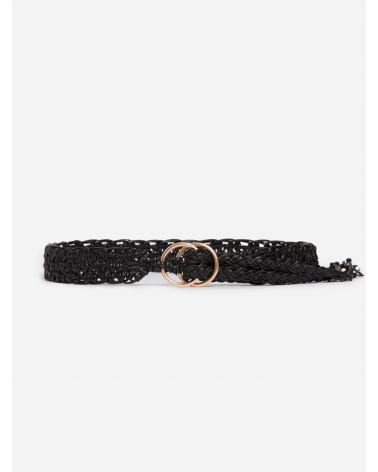 CEINTURE CUIR MACRAME