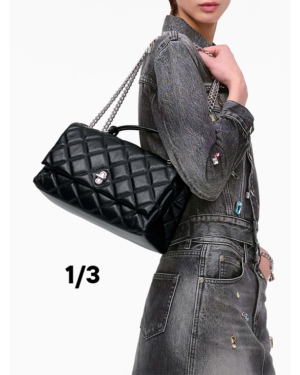 THE QUILTED DUAL CHAIN SHOULDER