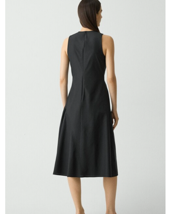 ASYM RCHD TANK DRESS SOFT L