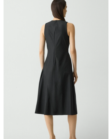 ASYM RCHD TANK DRESS SOFT L