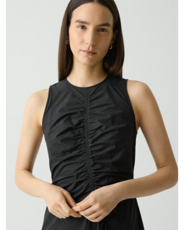 ASYM RCHD TANK DRESS SOFT L