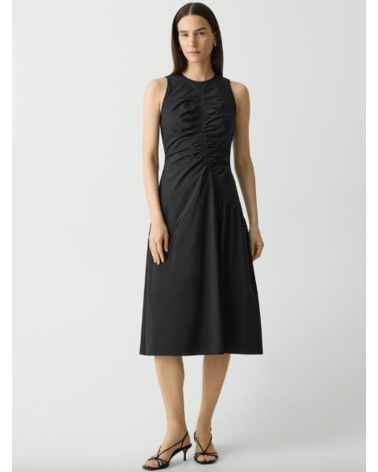 ASYM RCHD TANK DRESS SOFT L
