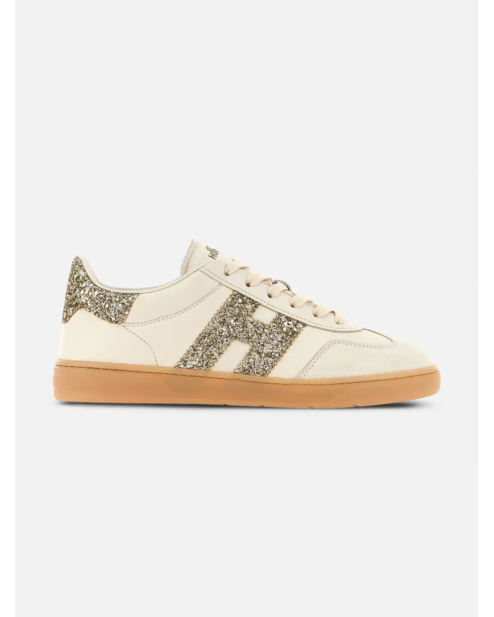 Sneaker Hogan cool donna Gold glitter