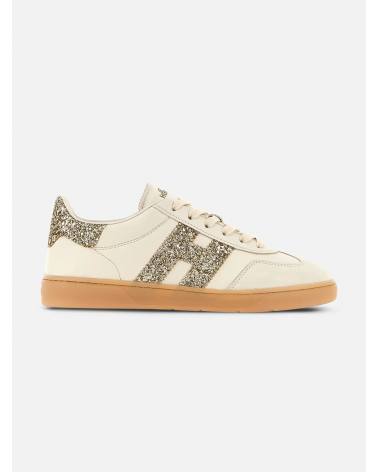Sneaker Hogan cool donna Gold glitter