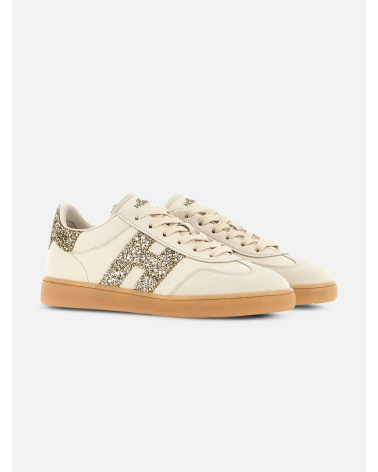 Sneaker Hogan cool donna Gold glitter