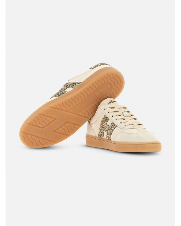 Sneaker Hogan cool donna Gold glitter