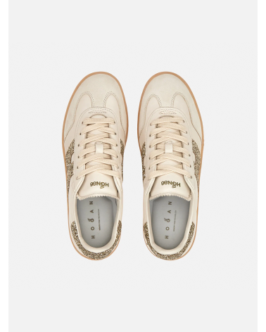 Sneaker Hogan cool donna Gold glitter