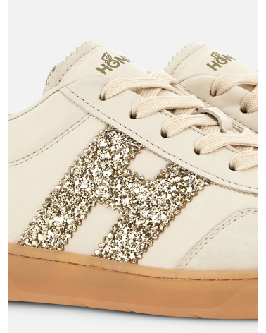 Sneaker Hogan cool donna Gold glitter