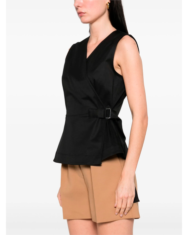 SL V WRAP TOP COTTON
