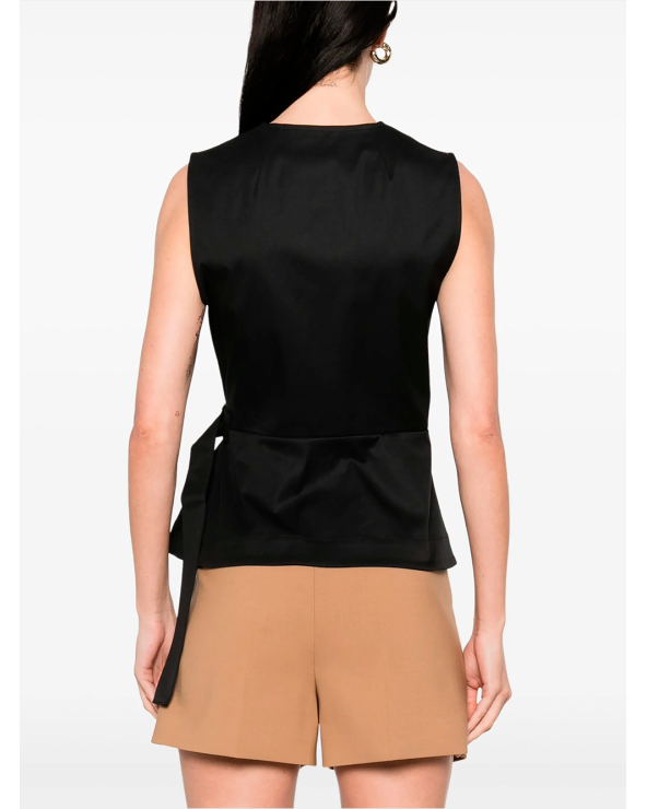 SL V WRAP TOP COTTON