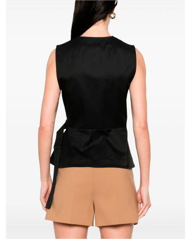SL V WRAP TOP COTTON